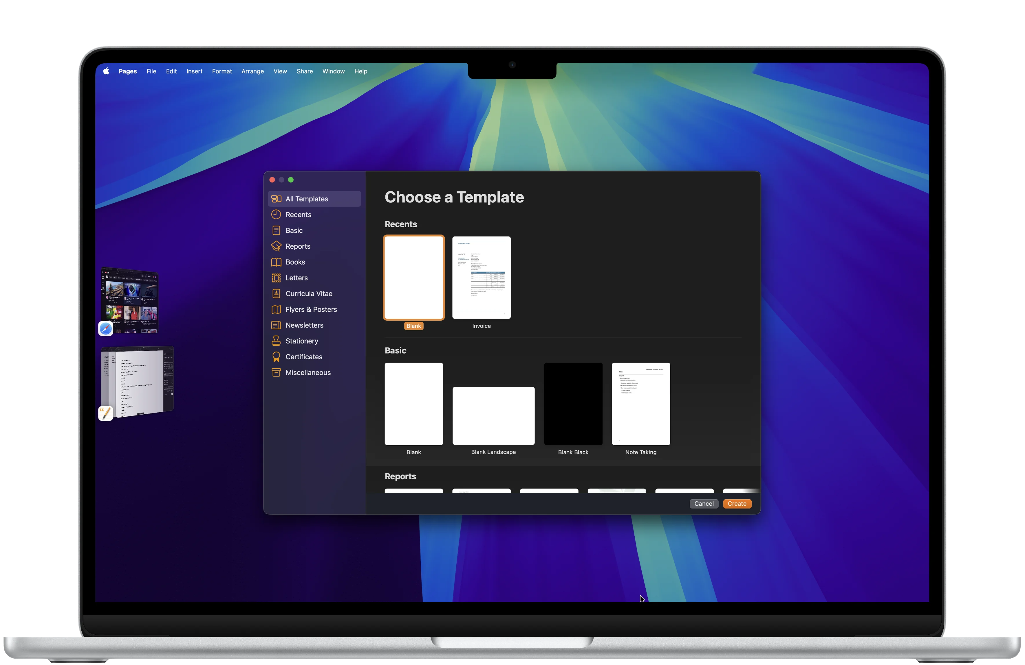 MacBook mirrored in Mirror Input